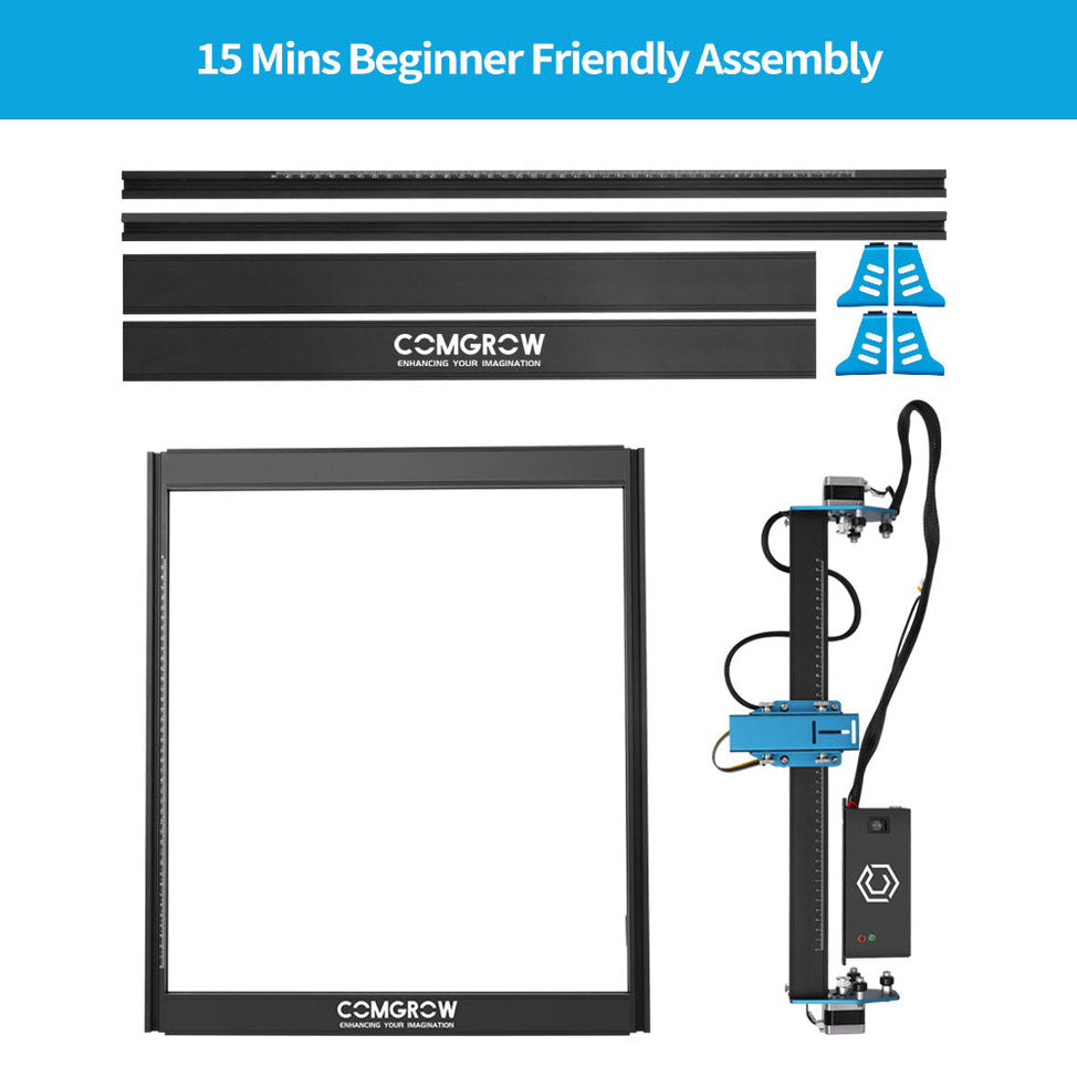 15-min assemble all parts of comgrow z1