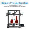 ender-3 v2 resume printing function