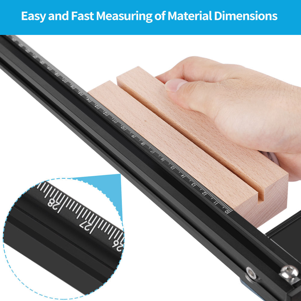 easily measure up your material dimension