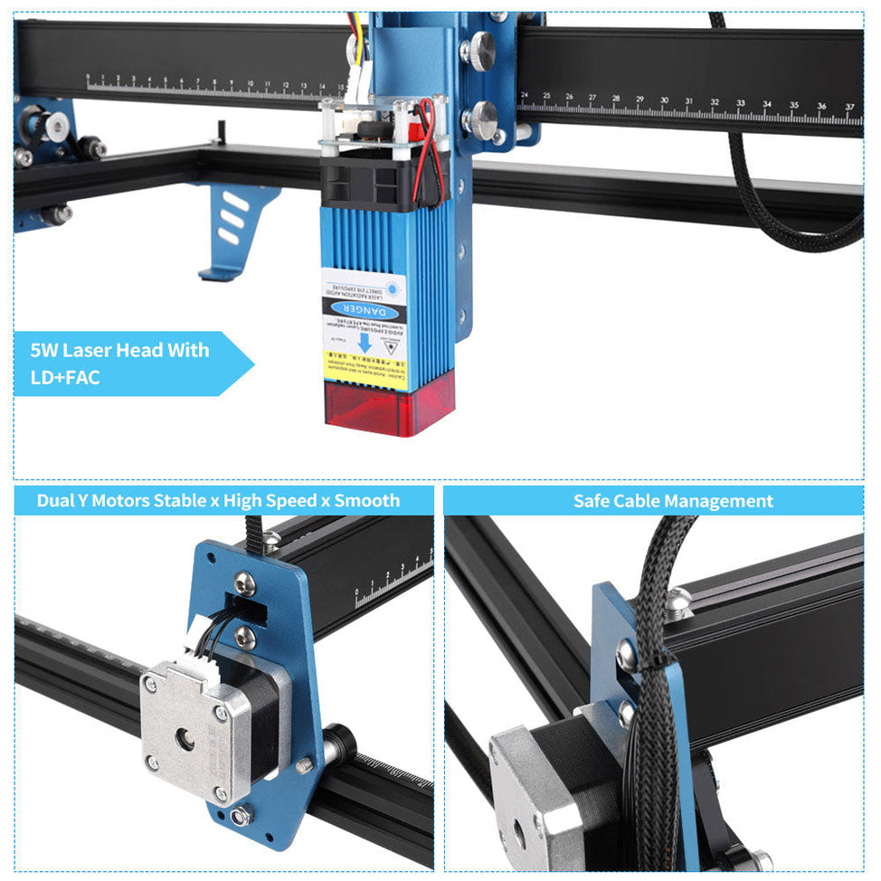 LD+FAC, Dual Y motors, reasonable cable management