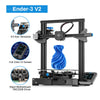 creality Ender-3 v2 with xy axis tensioner full color screen and tmc2208 drive